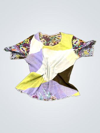 Multicolored Patchwork Dress