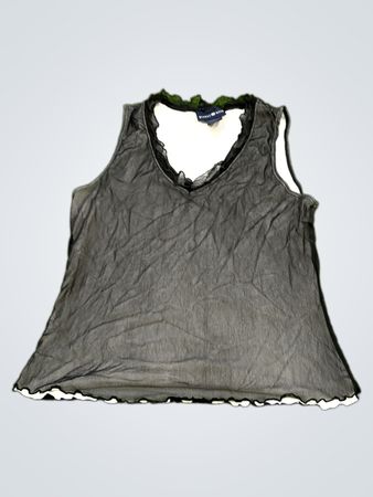 Global Mind Women's Gray Sleeveless Top