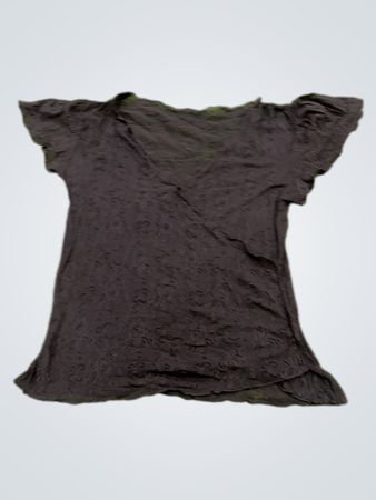 Black Short-Sleeve Top