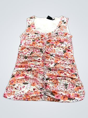 Tribal Floral Sleeveless Mini Dress