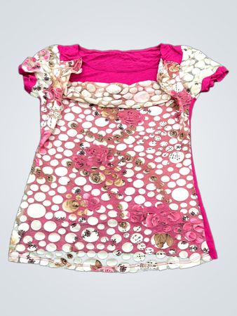 Pink Polka Dot T-Shirt