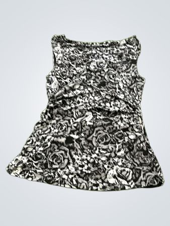 Black and White Floral Dress