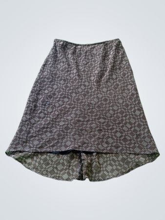 Express Geometric Print Skirt
