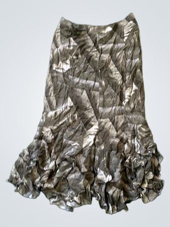 Brown Ruffled Skirt