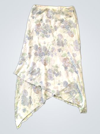 Floral Asymmetrical Skirt