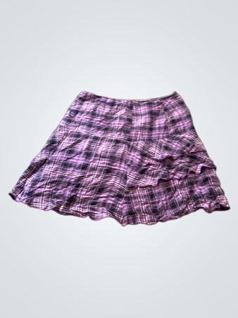 Purple Plaid Skirt