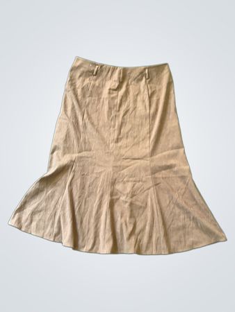 dressbarn Brown Flared Mini Skirt