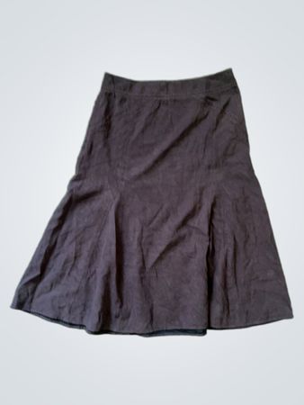 Brown Flared Skirt