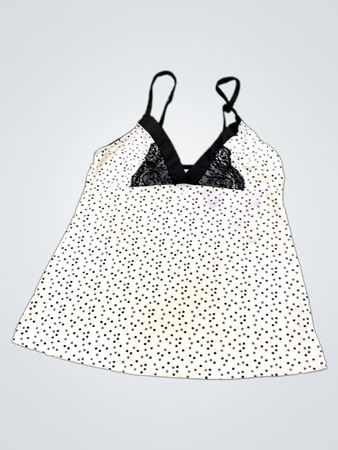 Women's White Polka Dot Camisole