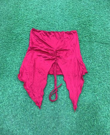 Red Drawstring Shorts
