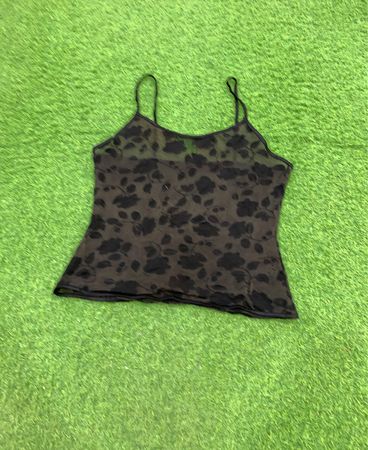 Black Floral Camisole