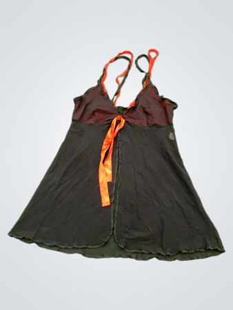 Neli Black Red Halter Cami Top