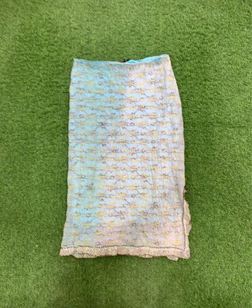 Blue Sequined Skirt