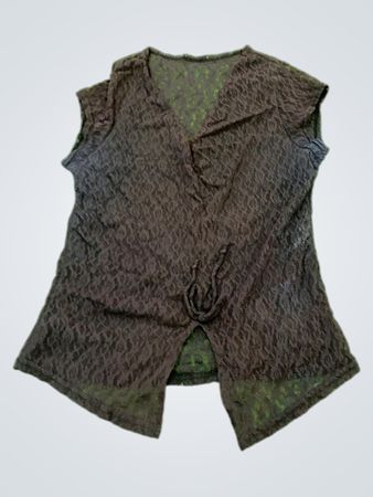 Black Lace Vest
