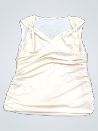 Women's White Sleeveless Top
