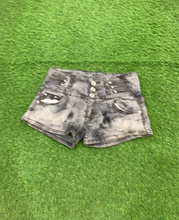 Gray Denim Shorts