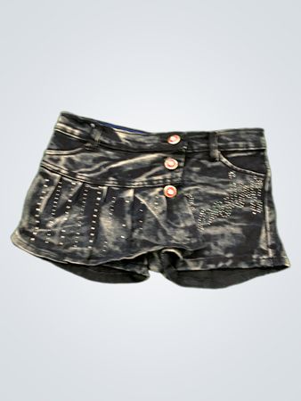 Black Denim Shorts