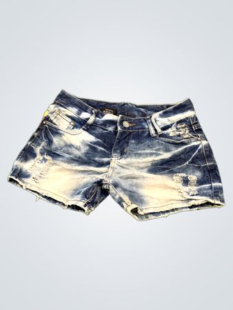 Distressed Denim Shorts