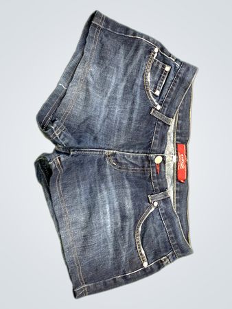 Stamp Denim Shorts