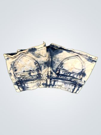 Distressed Denim Shorts