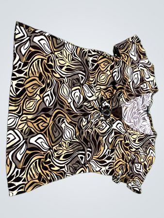 Brown and White Patterned Fabric