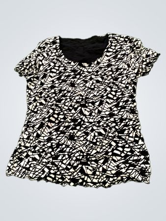 Black and White Patterned T-Shirt