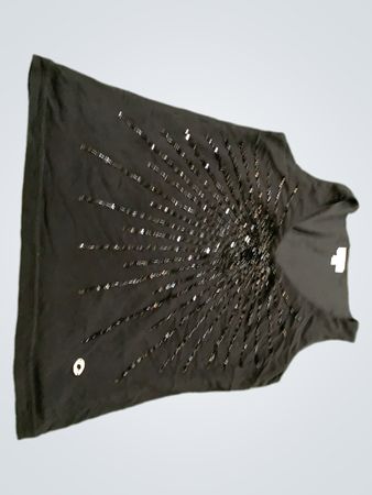 Black Sequined Skirt