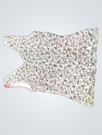 Floral Pattern Pink Leather