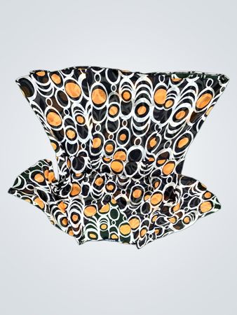 Orange Black and White Cloth