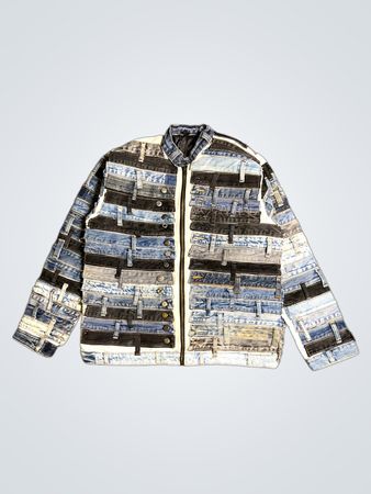 Upcycled Patchwork Denim Jacket