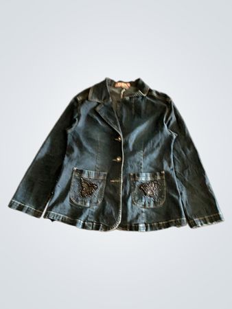 Denim Jacket with Embellishments