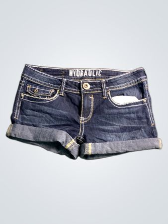 Hydraulic Denim Shorts