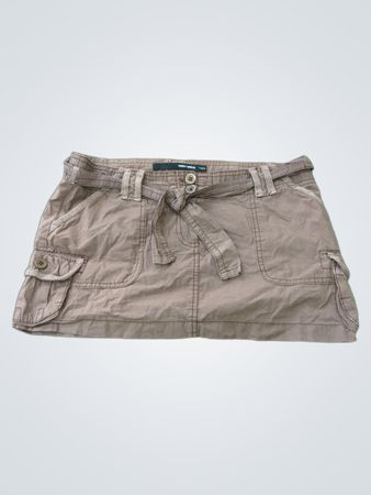 TALLY WEiJL Brauner Cargo-Rock mit Gürtel