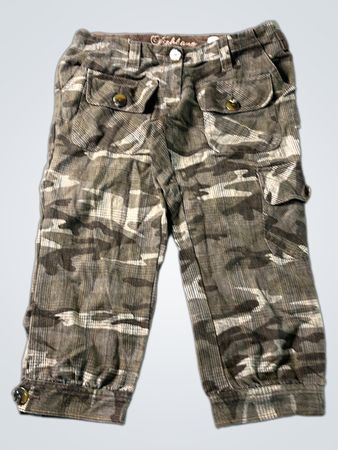 Fishbone Camo Cargo Capris