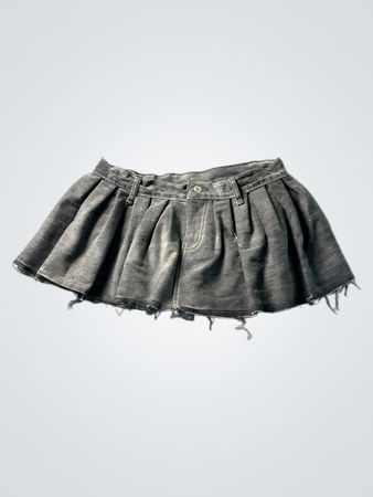 Faltenrock aus Denim
