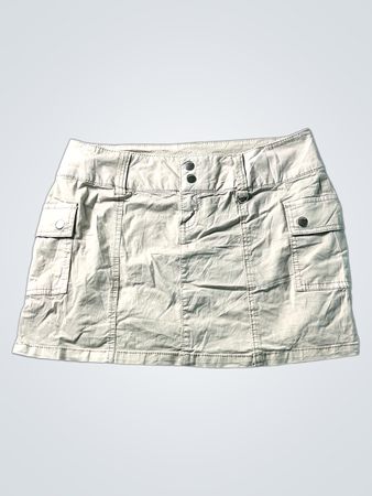 Beige Cargo Minirock