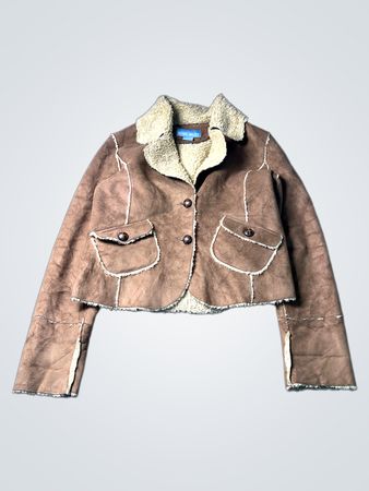 Nine West Brown Suede Lined Jacket
