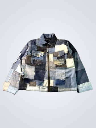 Upcycled Levi's Patchwork Denim Trucker Jacket