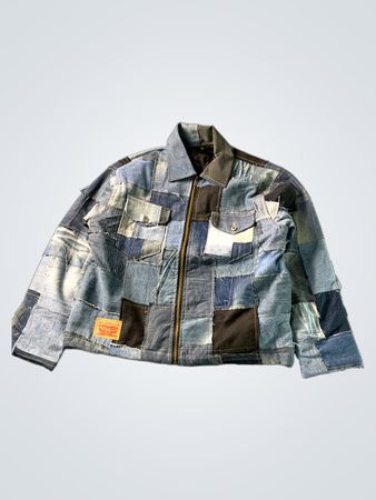 Upcycled Levi's Patchwork Denim Jacket