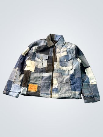 Upcycled Levi's Strauss & Co. Patchwork Denim Jacket