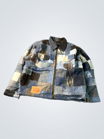 Upcycled Levi's Patchwork Denim Jacket