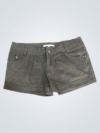 Bershka Damen Braune Jeansshorts