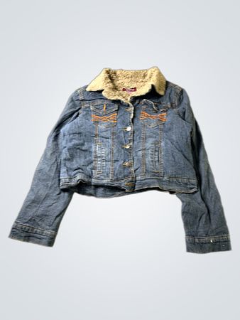 L.O.G.G. Denim Jacket with Fur Collar