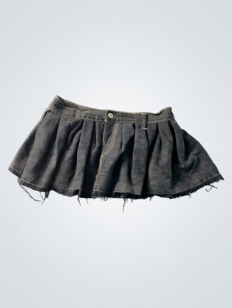 Faltenrock aus Denim