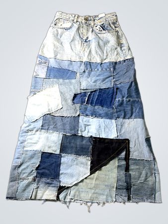 Tally Weijl Patchwork Denim Maxi Rock