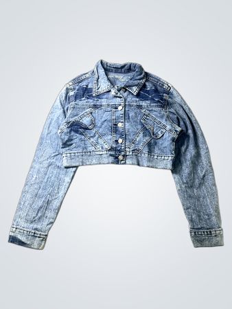 Dear Wave Vintage Cropped Denim Jacket