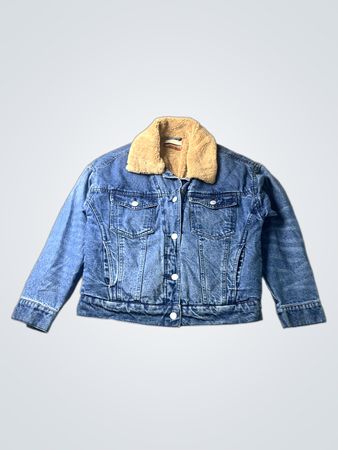 Anthropologie Pilcro Sherpa Lined Denim Jacket
