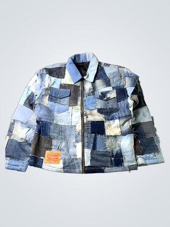 Upcycled Levi's Patchwork Denim Jacket