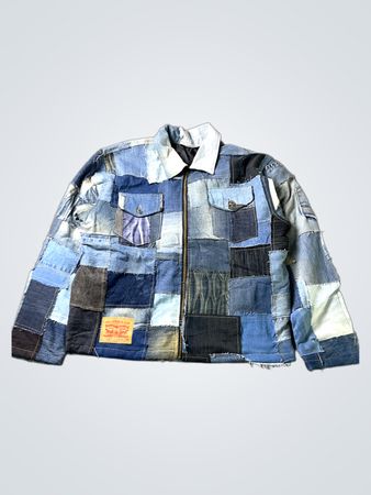 Upcycled Levi's Patchwork Denim Jacket