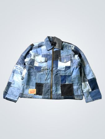 Upcycled Levi's Patchwork Denim Jacket